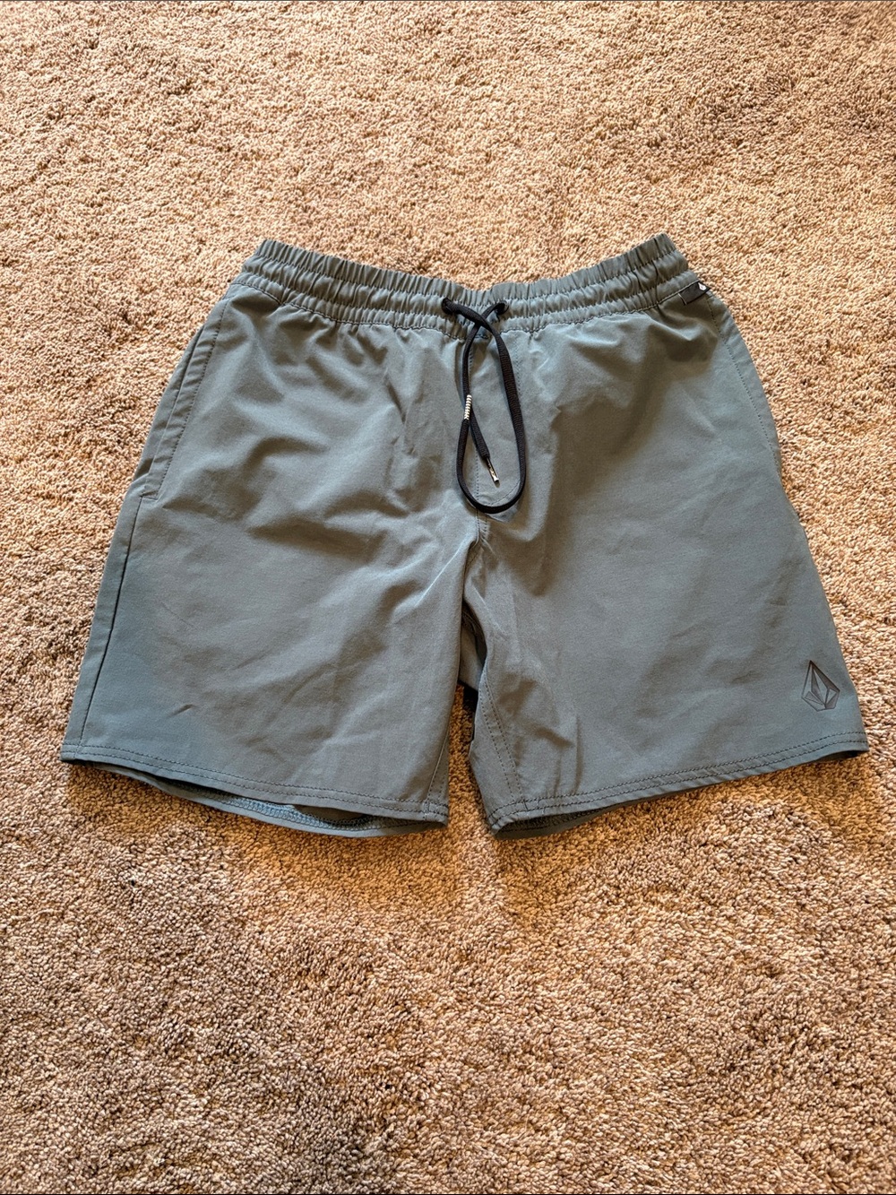 Men's Elastic Waist Performance Shorts - Slate Gray